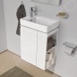 Laufen Pro S - Meuble pour lave-mains avec porte et étagère latérale à droite, 470x275x605 mm, blanc brillant H4830010954751