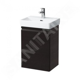 Laufen Pro S - Meuble pour lave-mains avec porte, 415x320x580 mm, charnières à gauche, wengé H4833010964231