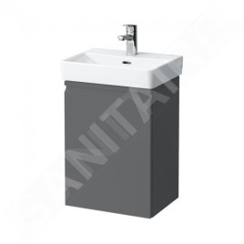 Laufen Pro S - Meuble pour lave-mains avec porte, 415x320x580 mm, charnières à droite, graphite mat H4833020964801