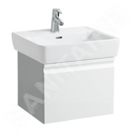 Laufen Pro - Meuble pour lavabo, 470x450x390 mm, 1 tiroir, blanc brillant H4830240954751