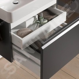Laufen Pro S - Meuble pour lavabo 510x370x390 mm, 1 tiroirs, graphite mat H4830220954801