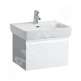 Laufen Pro - Meuble vasque, 570x450x390 mm, 1 tiroir, blanc mat H4830420954631