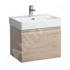 Laufen Pro S - Meuble pour lavabo, 570x450x390 mm, 1 tiroirs, chêne brillant H4833720964791