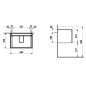 Laufen Pro S - Meuble pour lavabo, 665x450x390 mm, 1 tiroir, blanc mat H4834510964631