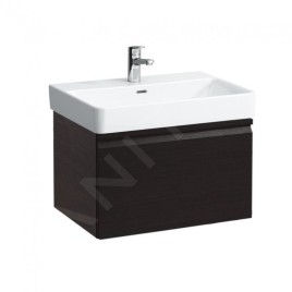 Laufen Pro S - Meuble pour lavabo, 665x450x390 mm, 1 tiroir, wengé H4834520964231