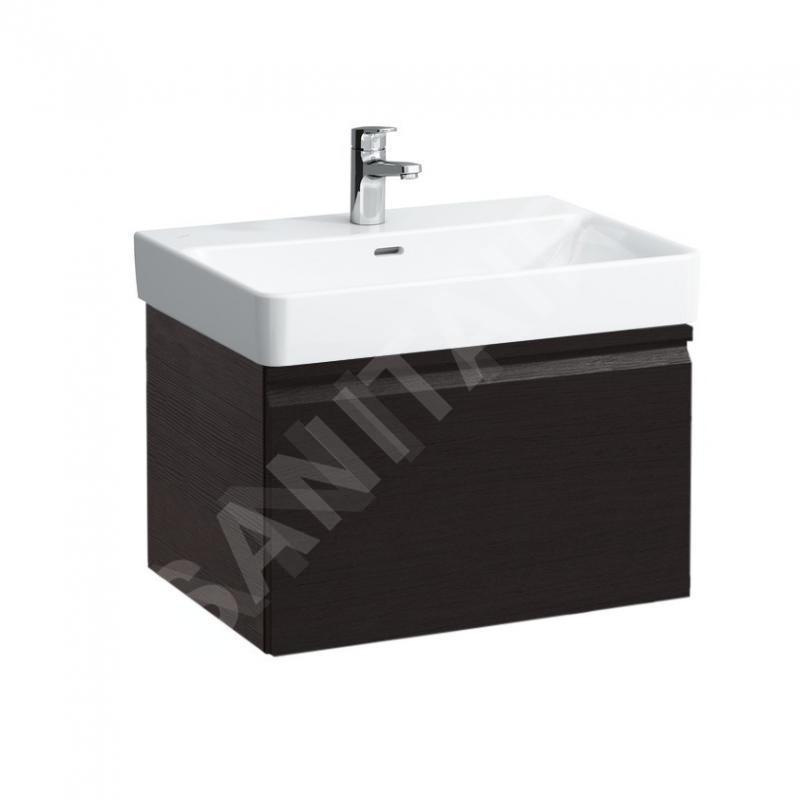 Laufen Pro S - Meuble pour lavabo, 665x450x390 mm, 1 tiroir, wengé H4834520964231