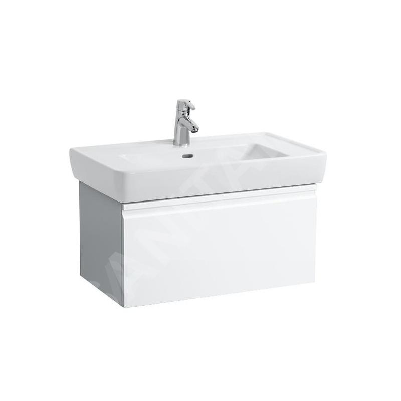 Laufen Pro - Meuble pour lavabo, 770x450x390 mm, 1 tiroir, blanc brillant H4830620954751