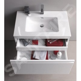 Laufen Pro - Meuble pour lavabo, 770x450x390 mm, 1 tiroir, blanc brillant H4830620954751