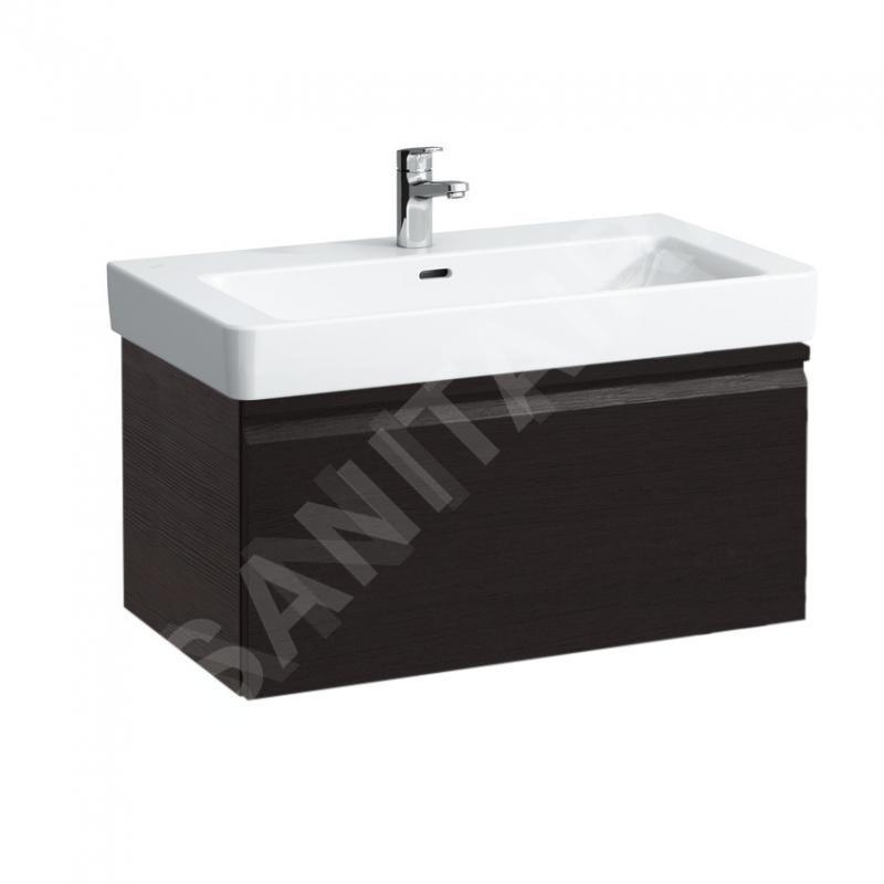 Laufen Pro S - Meuble pour lavabo, 810x450x390 mm, 1 tiroir, wengé H4835010964231