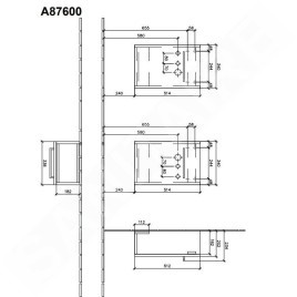 Villeroy & Boch Avento - Meuble sous lavabo 340x514x202 mm, 1 porte, Oak Kansas A87600RH