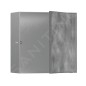 Hansgrohe XtraStoris Rock - Niche murale, avec porte, 300x300x140 mm, inox brossé 56091800