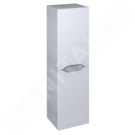 Sapho Wave - Armoire 350x1400x300 mm, 2 portes, blanc/chêne argenté WA245-3011