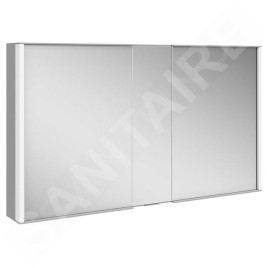Keuco Royal Match - Armoire miroir avec éclairage LED, 1200x700x160 mm, alu elox argenté 12804171311