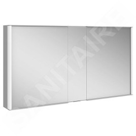 Keuco Royal Match - Armoire de toilette avec éclairage LED, 1300x700x160 mm, argent anodisé 12805171311