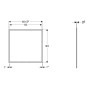 Geberit ONE - Cadre de couverture 600x930 mm, pour armoire encastrée Geberit ONE avec miroir, aluminium 505.841.00.2
