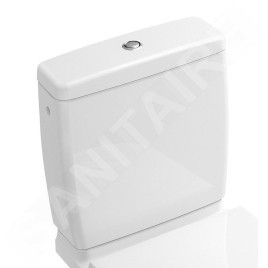 Villeroy & Boch O.novo - Réservoir de chasse d'eau, alimentation latérale/arrière, CeramicPlus, blanc alpin 5788S1R1