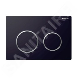 Geberit Kappa21 - Plaque de déclenchement, noir / chrome brillant 115.240.KM.1