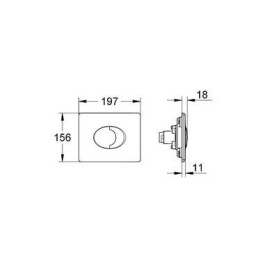 Grohe Skate Air - Bouton de commande, blanc alpin 42305SH0