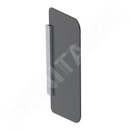 Geberit Accessoires - Paroi de séparation pour urinoir, verre anthracite 115.211.CD.1