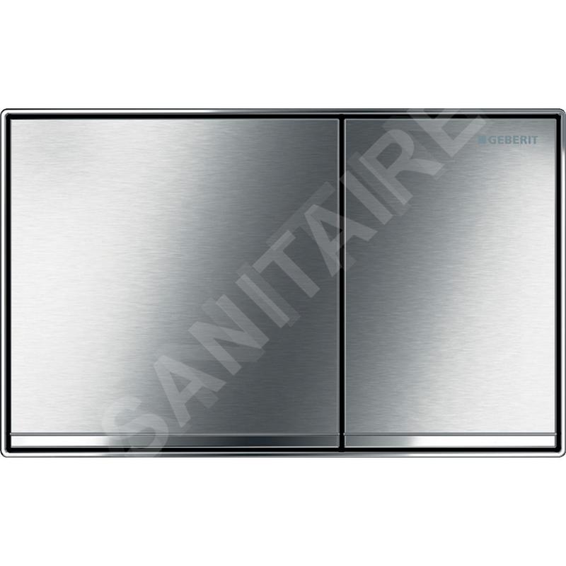 Geberit Sigma60 - Plaque de déclenchement Sigma60, à fleur de paroi, chrome brossé 115.640.GH.1