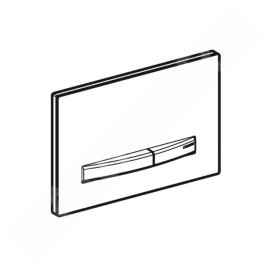Geberit Sigma50 - Plaque de déclenchement, chrome / sable gris 115.788.JL.2