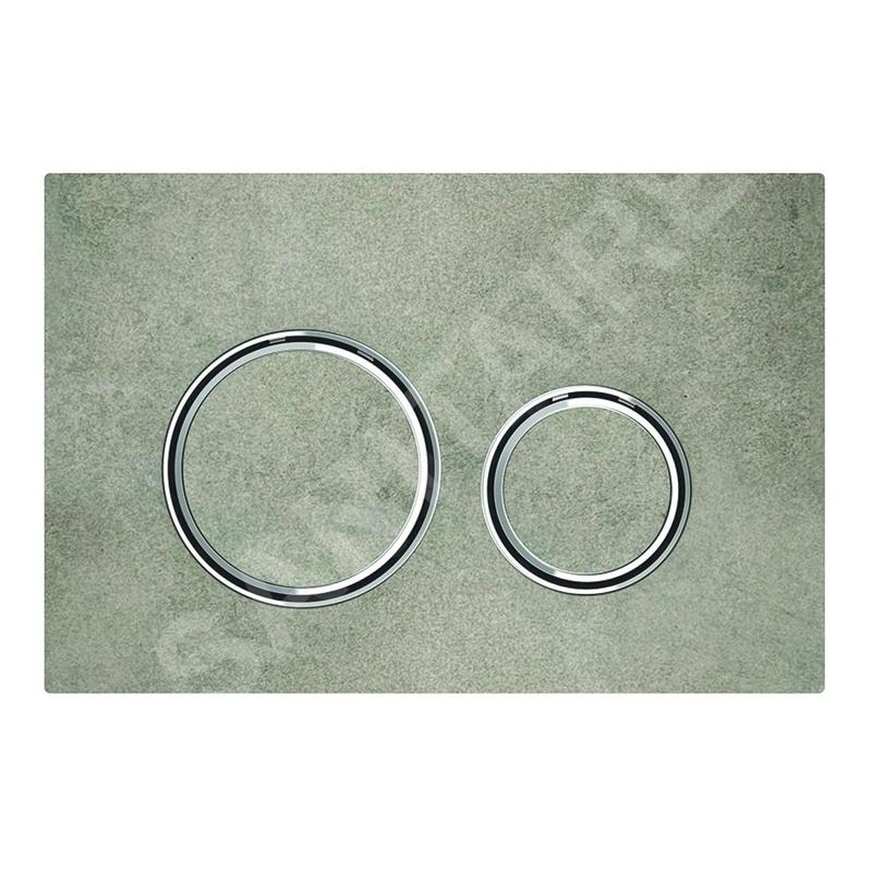 Geberit Sigma21 - Plaque de déclenchement, chrome/décor béton 115.884.JV.1