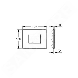 Grohe Skate Cosmopolitan - Plaque de déclenchement, Warm Sunset 38732DA0