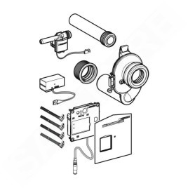 Geberit Systèmes de chasse d’eau - Contrôle électronique du rinçage pour urinoir, alimentation secteur 116.086.00.1