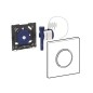 Geberit Systèmes de chasse d’eau - Commande pneumatique pour urinoir, type  10, blanc / or 116.015.KK.1