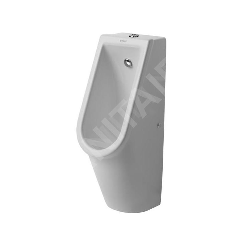 Duravit Starck 3 - Urinoir, évacuation verticale, Rimless, blanc alpin 0826250000
