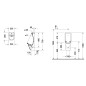 Duravit Starck 3 - Urinoir, évacuation verticale, Rimless, blanc alpin 0826250000