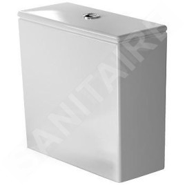 Duravit DuraStyle - Réservoir de chasse 390x170 mm, alimentation latérale, WonderGliss, blanc 09350000851