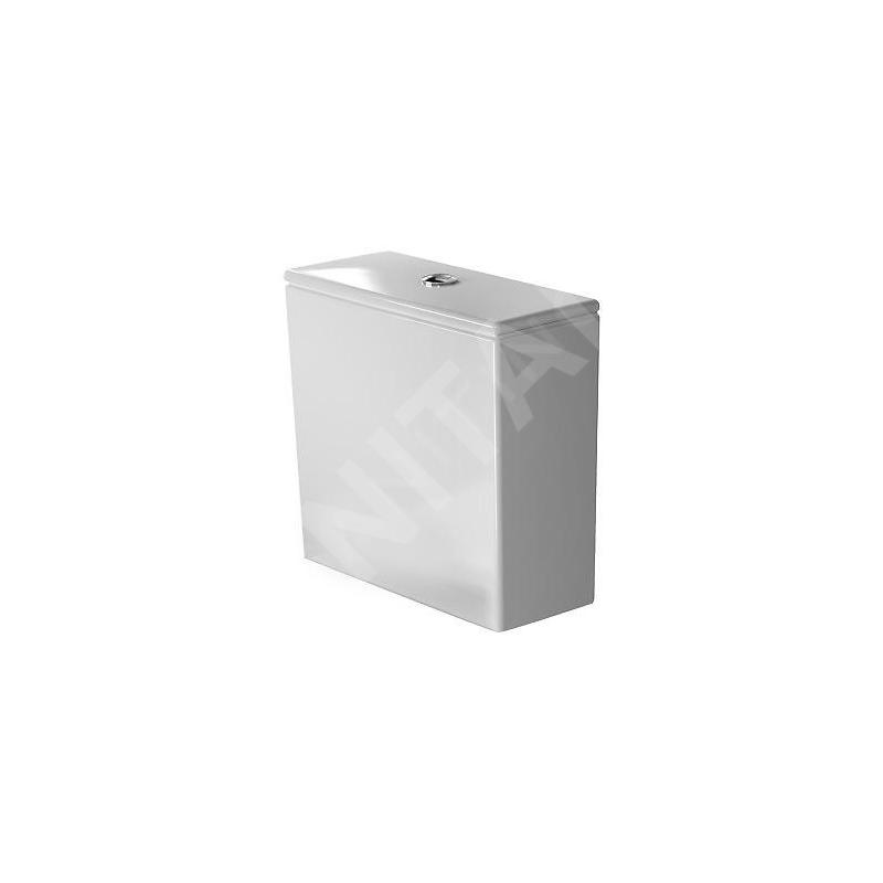 Duravit DuraStyle - Réservoir de chasse 390x170 mm, alimentation par le dessous, WonderGliss, blanc 09351000051