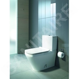 Duravit DuraStyle - Réservoir de chasse 390x170 mm, alimentation par le dessous, WonderGliss, blanc 09351000051