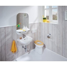 Jika Baby - Toilette enfant à poser, chasse d'eau affleurante, blanc H8220360000001