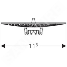 Geberit Accessoires - Filtre pour urinoirs Preda et Selva 116.059.00.1