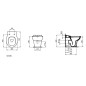 Ideal Standard Contour 21 - Toilettes pour enfants sur pied, Rimless, blanc S312601