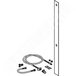 Geberit Accessoires - Kit de transformation pour abattants AquaClean, pour Monolithe 101 cm, aluminium brossé 131.102.TA.1