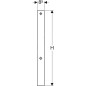 Geberit Accessoires - Kit de transformation pour abattants AquaClean, pour Monolithe 114 cm, aluminium brossé 131.100.TA.1