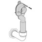 Laufen Accessoires - Siphon pour urinoir, DN40, horizontal H8958260000001