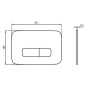Ideal Standard Oleas - Plaque de déclenchement, acier R0459GN