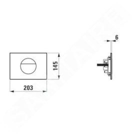 Laufen INEO - Plaque de déclenchement, blanc brillant H9001120000001