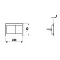 Laufen INEO - Plaque de déclenchement, chrome mat H9001130070001