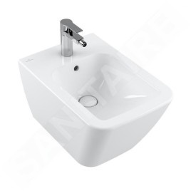 Villeroy & Boch Finion - Bidet suspendu avec trop-plein, 375x560 mm, avec CeramicPlus, blanc alpin 446500R1