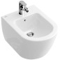 Villeroy & Boch Subway 2.0 - Bidet suspendu avec trop-plein, 355x480 mm, avec CeramicPlus, blanc alpin 540600R1