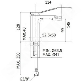 Paffoni Tilt - Mitigeur de bidet, chrome TI131CR