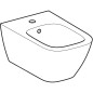Geberit Smyle Square - Bidet suspendu avec trop-plein, blanc 500.209.01.1
