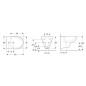Geberit Selnova Compact - Bidet suspendu , 480x355 mm, blanc 500.368.01.7