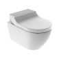 Geberit AquaClean - Bidet électronique Tuma Comfort avec céramique, Rimfree, SoftClosing, inox brossé 146.292.FW.1