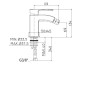Paffoni Level - Mitigeur de bidet, inox LES131ST